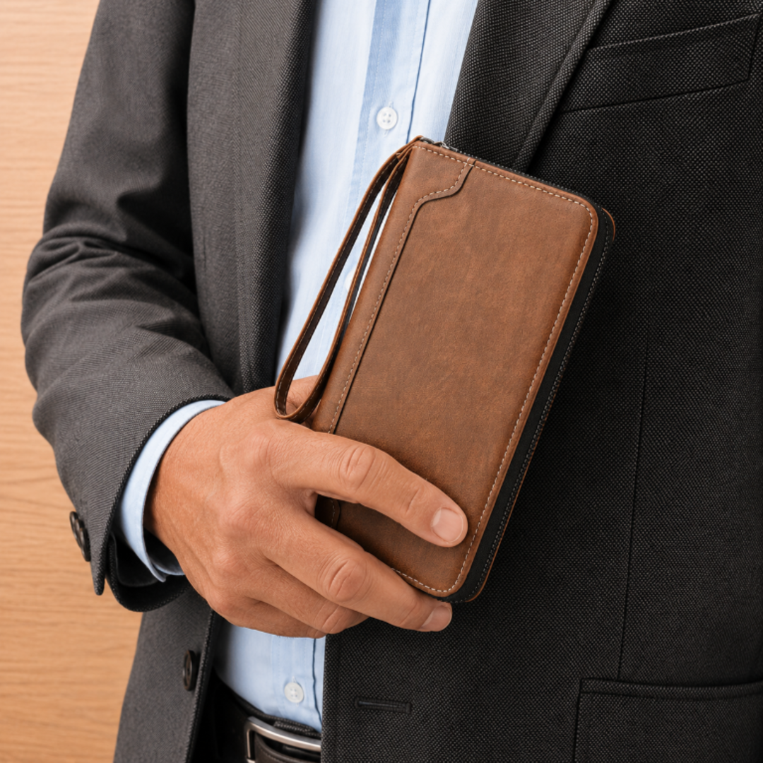 Classic Spacious Wristlet Wallet