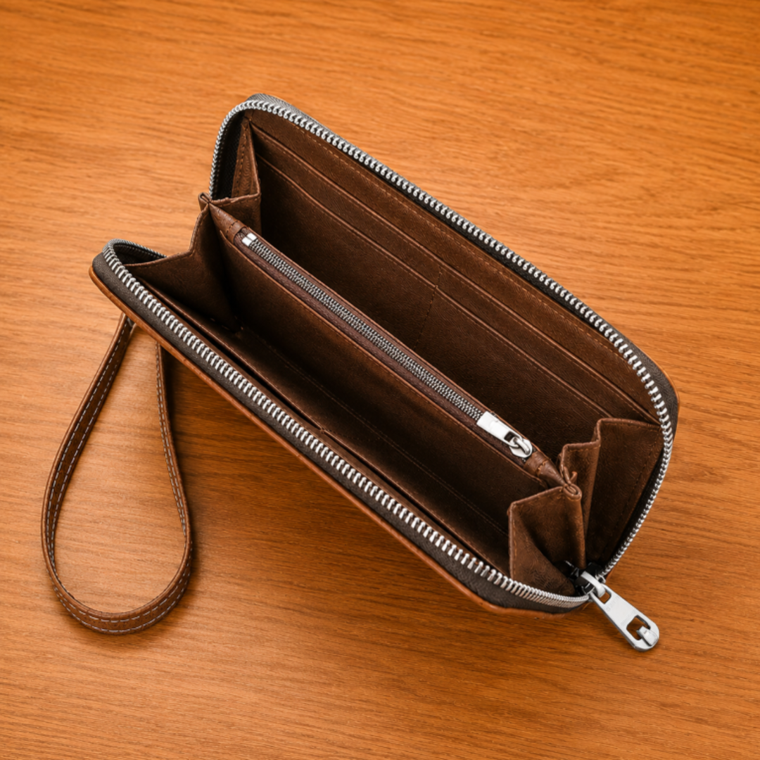 Classic Spacious Wristlet Wallet