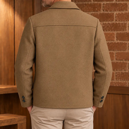Wool Button Front Jacket