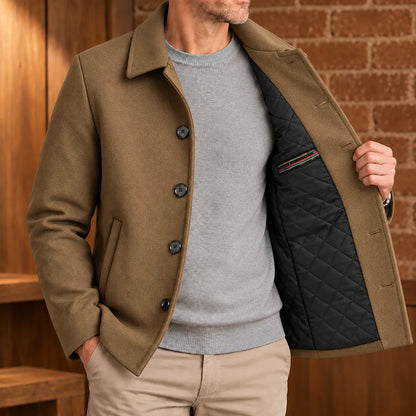 Wool Button Front Jacket