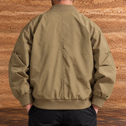 Zip Front Bomber Jacket