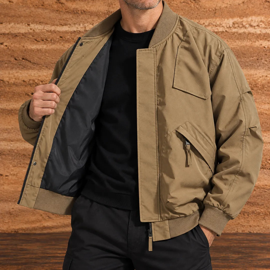 Zip Front Bomber Jacket