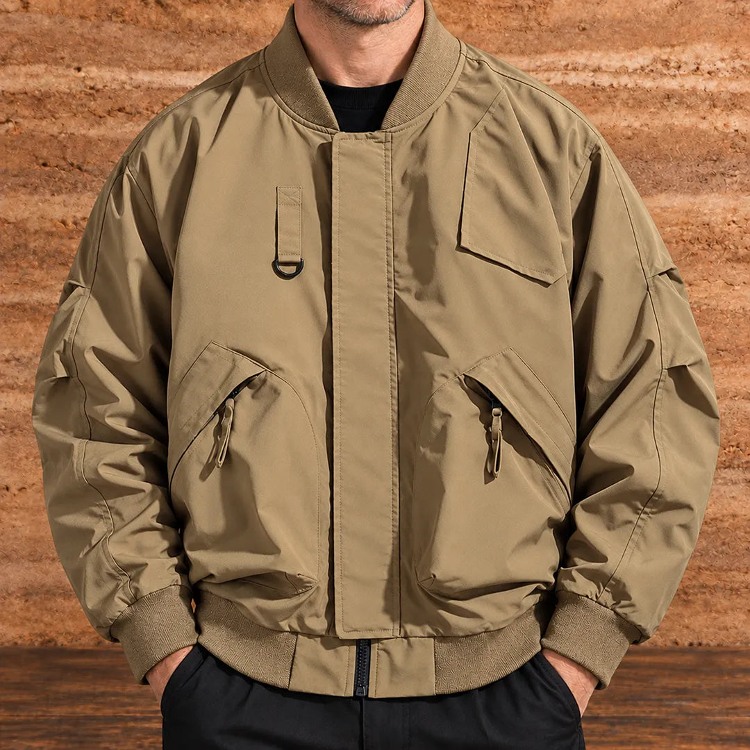 Zip Front Bomber Jacket