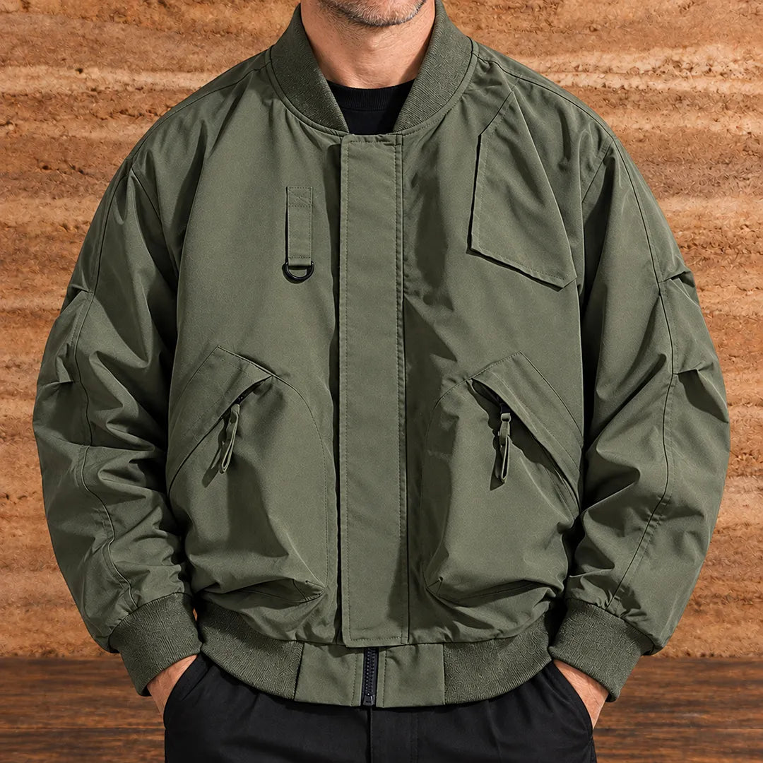 Zip Front Bomber Jacket