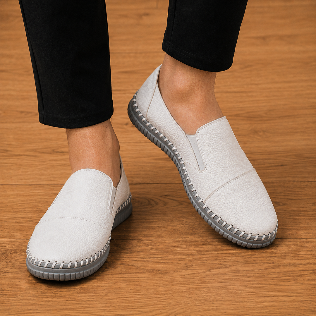 Authentic Leather Slip-Ons
