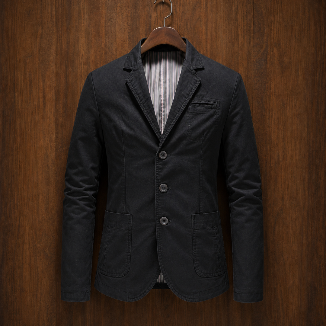 Refined Three Button Blazer