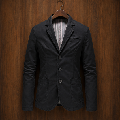 Refined Three Button Blazer