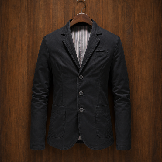 Refined Three Button Blazer