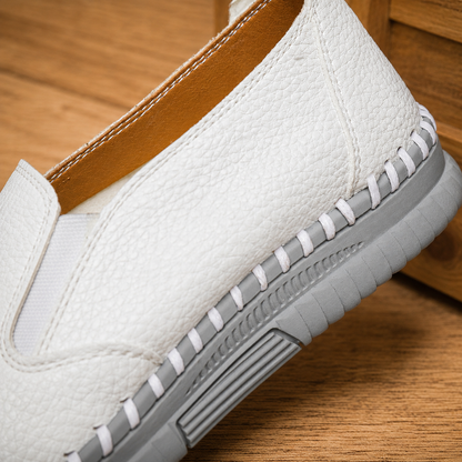 Authentic Leather Slip-Ons