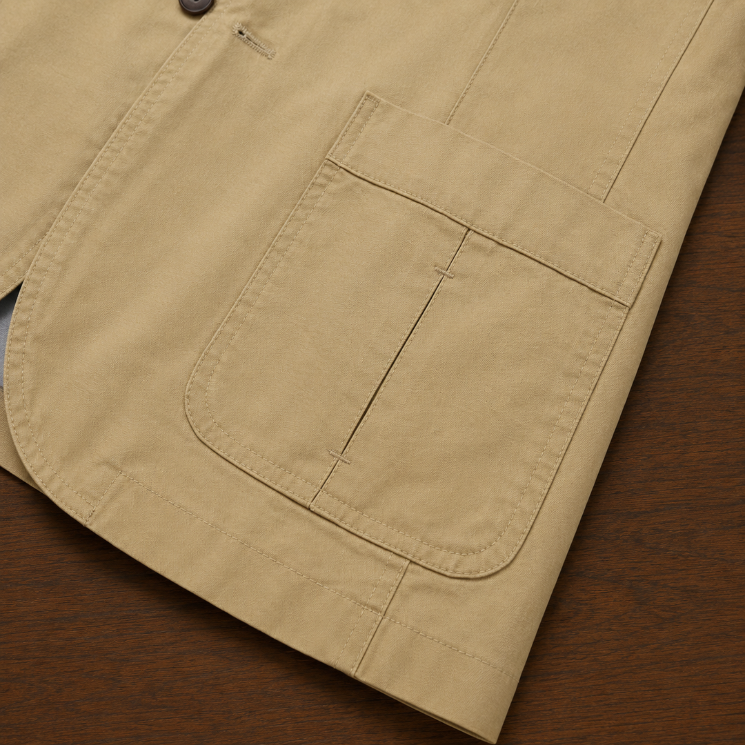 Refined Three Button Blazer