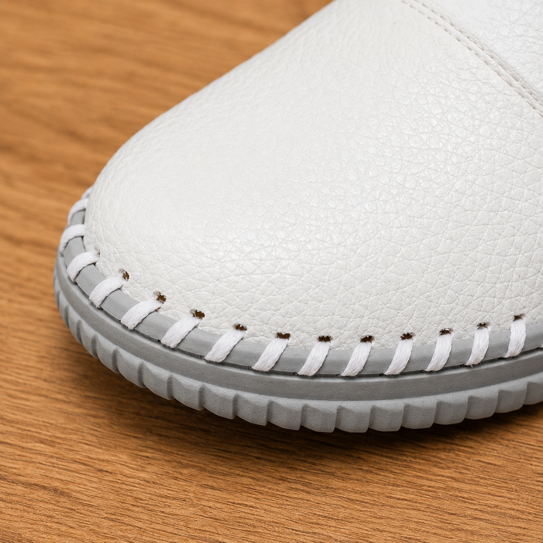 Authentic Leather Slip-Ons
