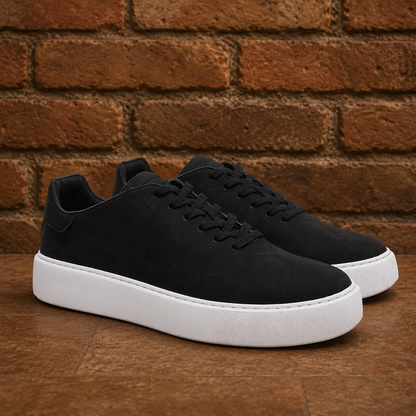 Premium Leather Lace Up Sneakers