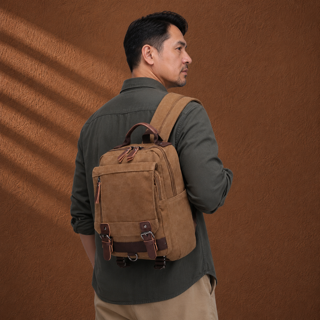 Vintage Canvas Backpack