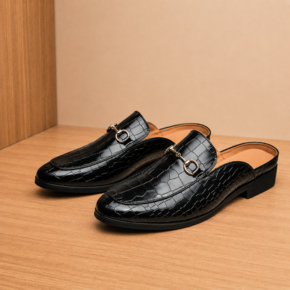 Classic Polished Backless Loafers