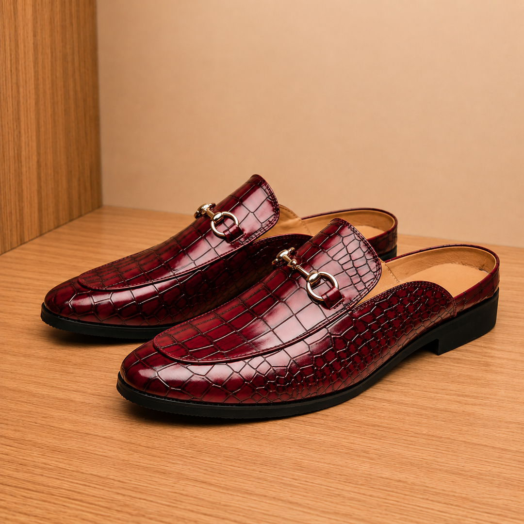 Classic Polished Backless Loafers