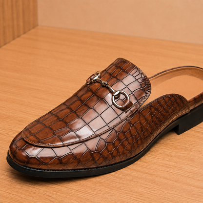 Classic Polished Backless Loafers