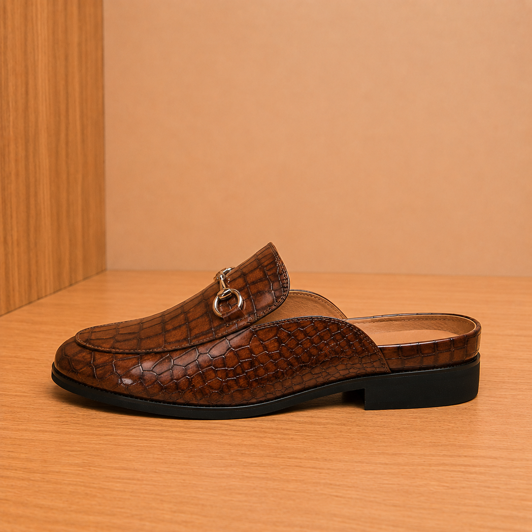 Classic Polished Backless Loafers