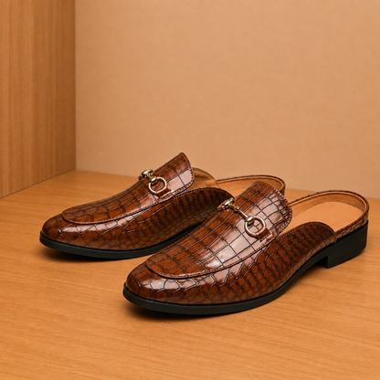 Classic Polished Backless Loafers