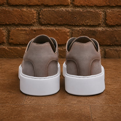 Premium Leather Lace Up Sneakers