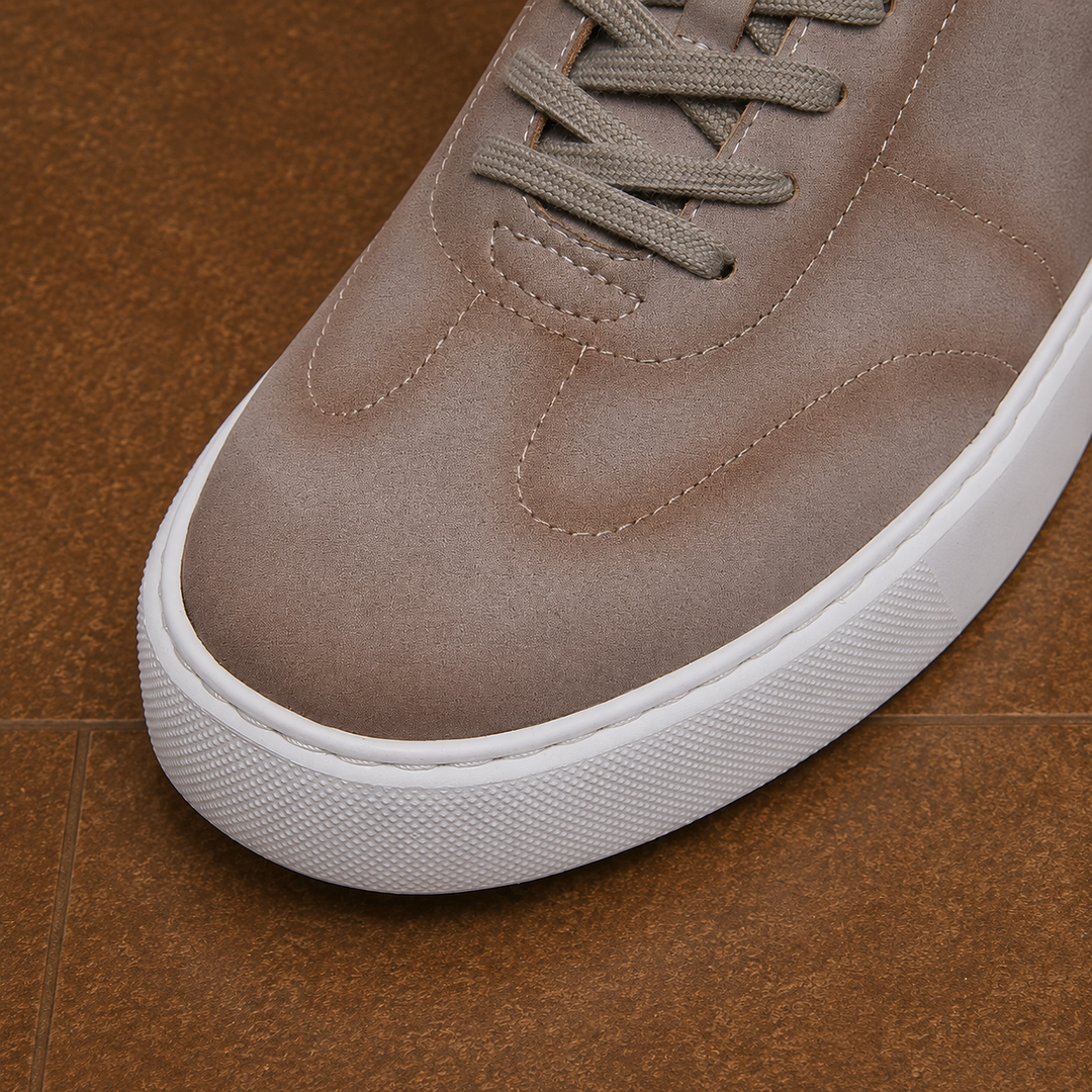Premium Leather Lace Up Sneakers