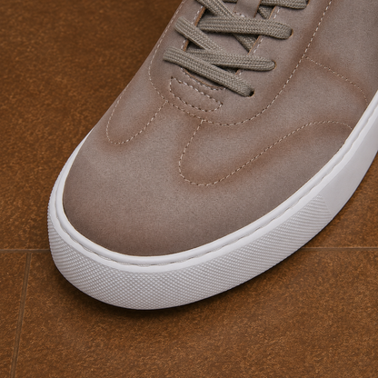 Premium Leather Lace Up Sneakers