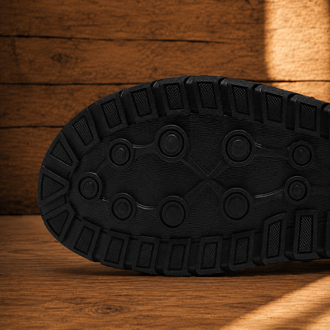 Closed Toe Leather Sandals