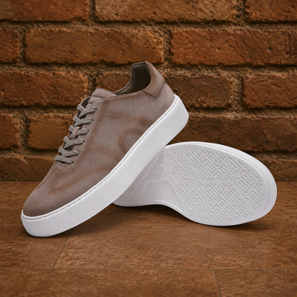 Premium Leather Lace Up Sneakers